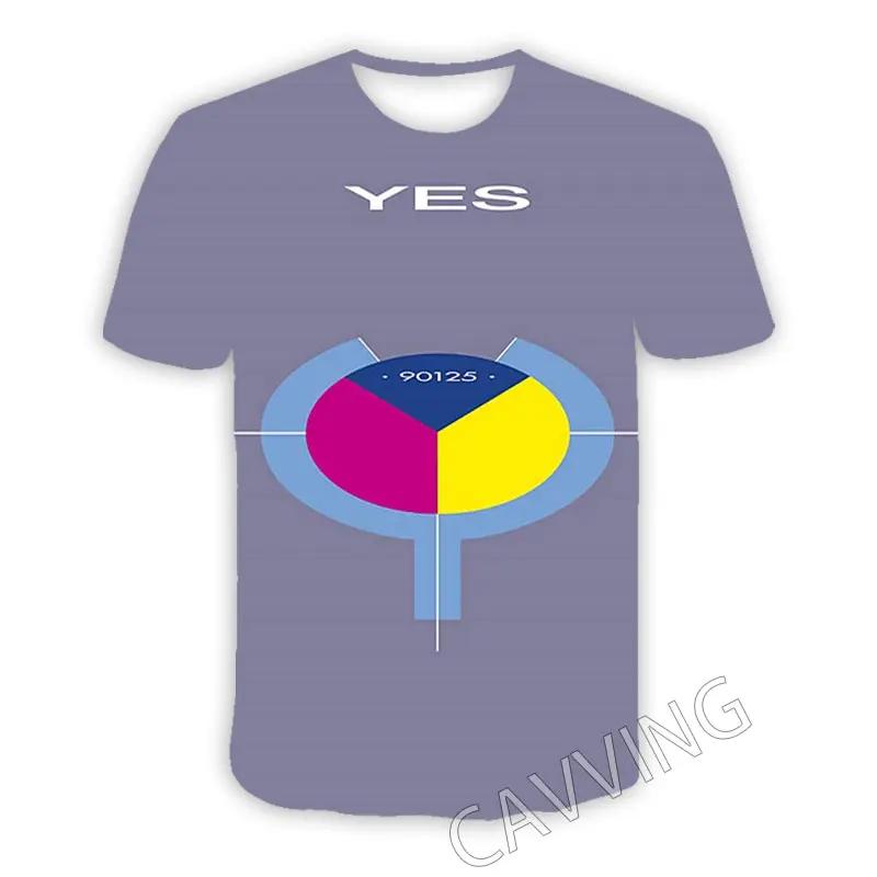 YES Band 3D-печать Спортивная дышащая быстросохнущая мужская футболка Рок Хип-Хоп Панк Хэви-метал Повседневная уличная мода Топ с коротким рукавом