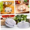 New Fermented Glass Weights Clear Sealed Wide Mouth Mason Jar Lid with Handle Kitchen Gadgets Cheeseits Fermentation