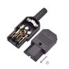 1 шт. Новый AC штекер-розетка C13 C14 10A 250V IEC 320 Прямой AC разъем питания Перезаполняемый 3-контактный разъем питания