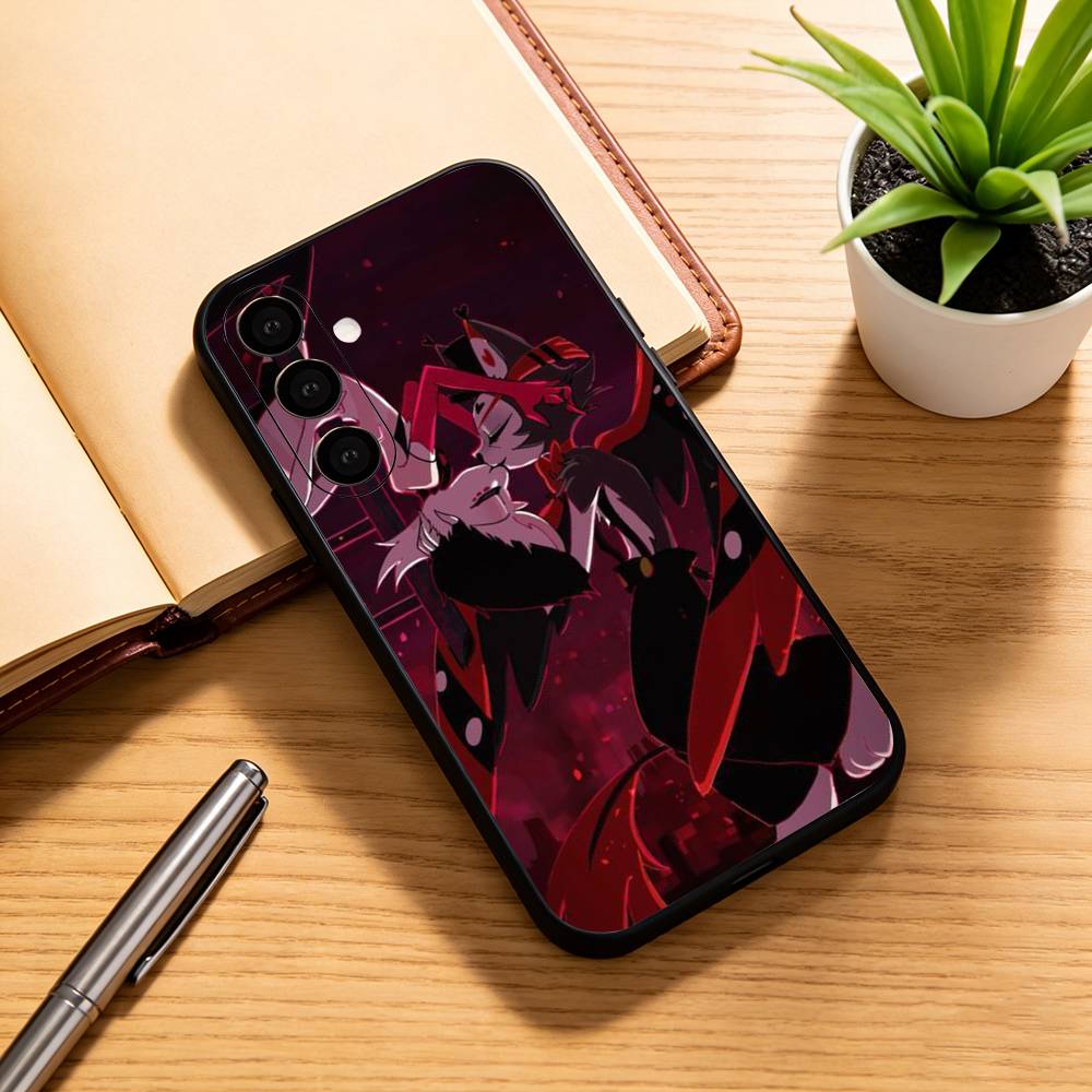 Чехол для телефона Hazbin Hotel Husk для Samsung Galaxy A73, A72, A71, A70, A53, A52, A51, Другие Мягкий Черный Чехол