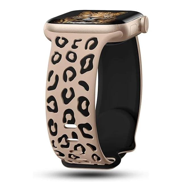 Ремешки Для Apple Watch Band 40мм 44мм 42мм 45мм 41мм 49мм 46мм Силиконовый Гравированный Correa Браслет Серия 8 9 7 SE 6 ultra 2 3 10