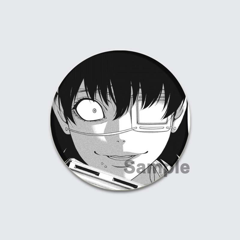 32/44/58 мм аниме Kakegurui Брошь ручной работы булавка мультяшная фигурка Юмэко Джабами значок мультяшный косплей значок для рюкзака Декор ювелирные изделия подарки