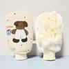 2-in-1 Bath Towel Mud Removal Bathing Cleaning Gloves Creative Bath Flower  Bathroom Spa