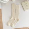 Однотонные полые дышащие сетчатые носки детские тонкие белые носки до икры и до колена черно-белые носки для наслаивания