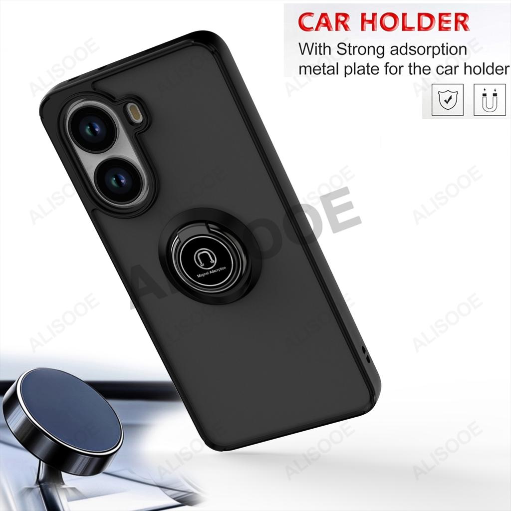 Чехол-подставка Funda для POCO X7 Pro Чехол-броня с держателем-кольцом Защитная крышка для Xiaomi Redmi Turbo 4 Ударопрочный чехол