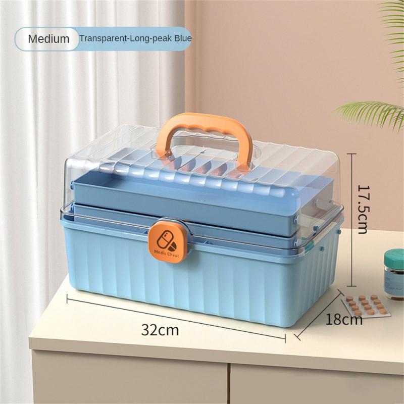 Многослойная аптечка, большая аптечка первой помощи, переносная аптечка, контейнер для таблеток, семейный контейнер для экстренной помощи, органайзер для хранения