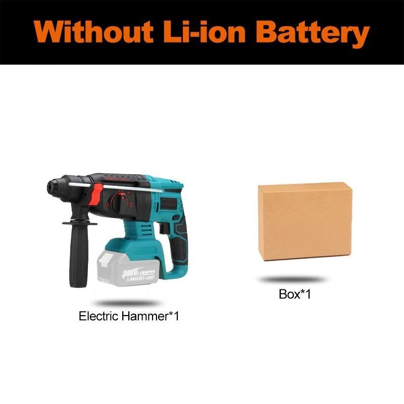 Аккумуляторный беспроводной перфоратор 4 в 1, бесщеточная электрическая ударная дрель, ударная дрель, перфоратор для аккумулятора 18 В