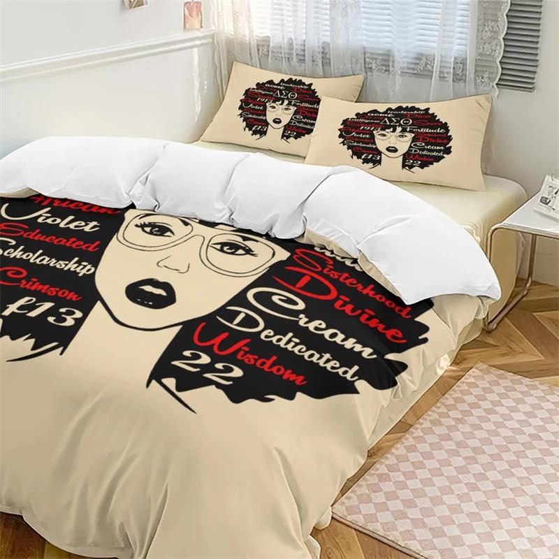 Постельное белье Delta Sorority Sigma Theta DST Комплект Twin Queen Size Пододеяльник Наволочка для Мальчиков Девочек Детей Взрослых Дома