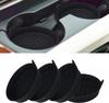2Pcs 8cm Soft Silicone Car Cup Coaster Anti-Slip Cup Holder Waterproof Non-Slip Sift-Proof Spill Saucer Car Interior Accessories