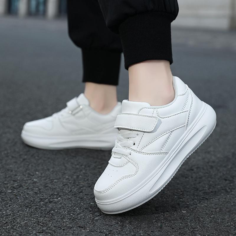 Tenis Sneakers Kids Spring/Autumn New Boys Girls Sports Shoes Casual Board Shoes Leather Soft Soled Children Small White Shoes