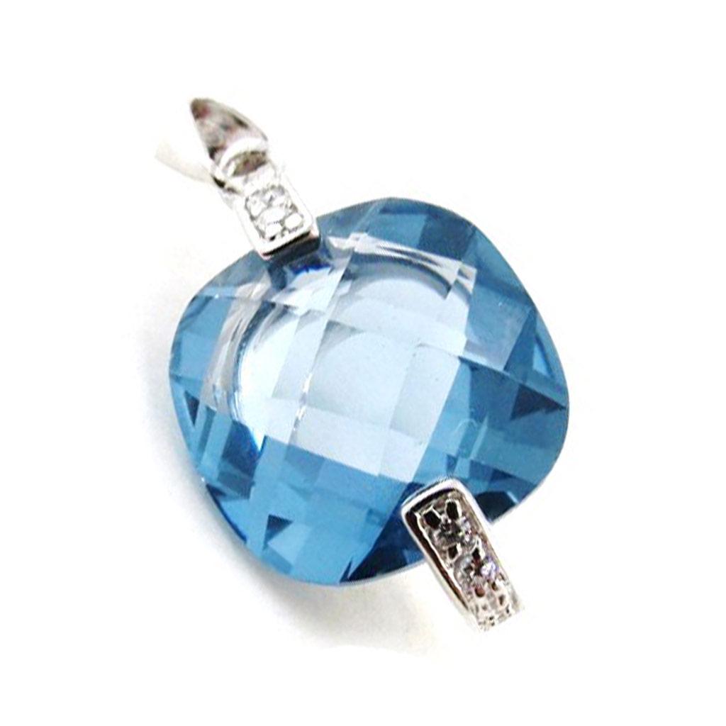 Les Trésors De Lily [G1072] - Серебряный кулон «Sissi» Aqua Marine