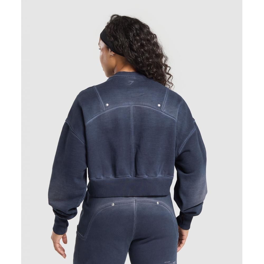 Gymshark Rest Day Heavyweight Sweatshirt Heavy Blue B1c4c Uczh