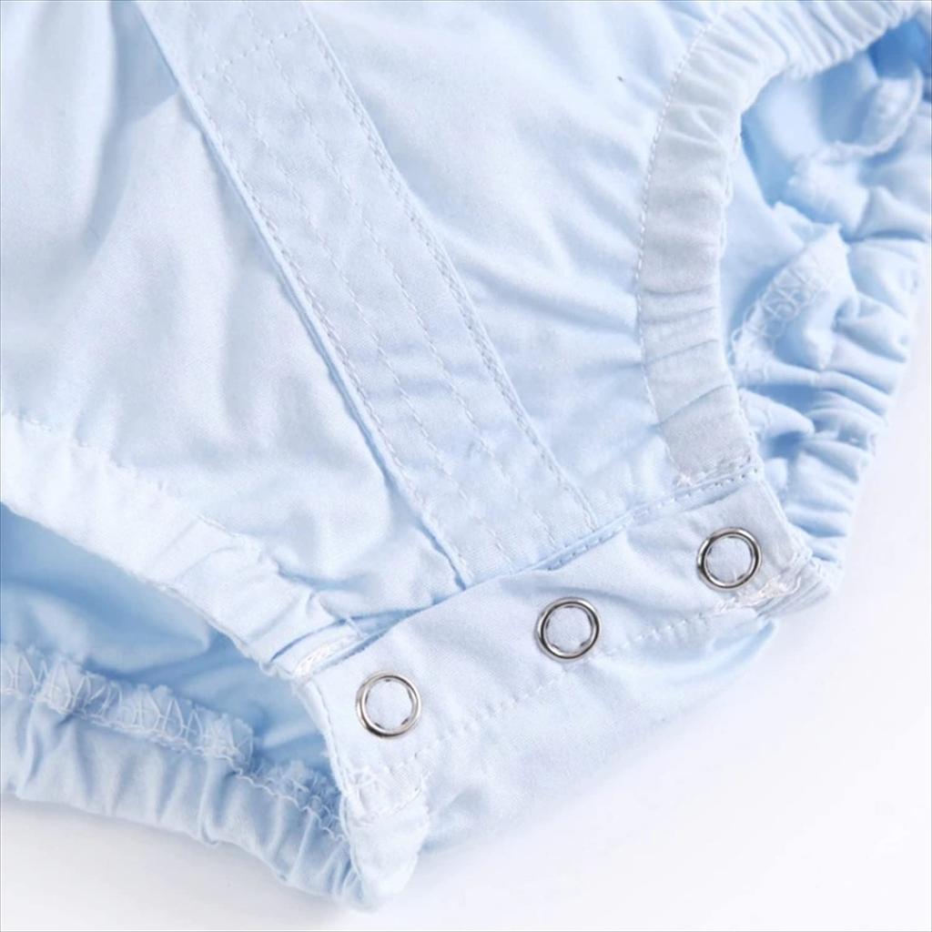 Misia Luxury Baby Romper Short Ages 18 Months Boy's Jumpsuit, Spring/Autumn, Sleeve, Button-Down, Cotton, Collared, 0-3, Blue, 9378,