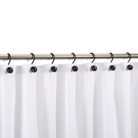 Экологичные прочные подвесные многоразовые крючки для штор для ванной комнаты, аксессуары для ванной комнаты, крючок для занавески для душа