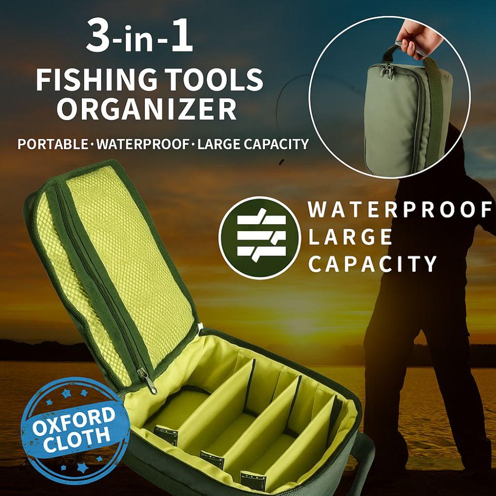 Waterproof Fishing Tackle Bag Portable Fishing Accessories Bag Outdoor Fishing Gear