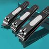 3pcs Stainless Steel Black Anti Splash Nail Clippers Multi-style Nail Cutters for Manicure Professional Reusable Fingernail Trimming Tool for Home Use