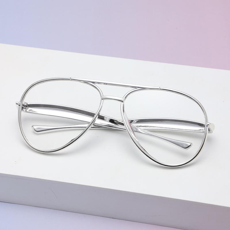 Fashion Toad Glasses Ball Party Glasses Double Beam Pc Large Frame Sunshade Glasses Men Driving Sunglasses Women