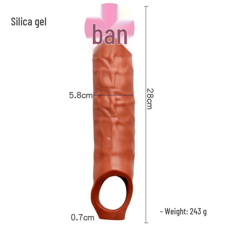 Armor Man Хрустальный зуб волка Рукав для удлинения пениса для пар