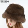 Women's Verstaile Casual Retro Elegant Warm Plush Hats Women's Autumn Winter Cold-proof Windproof Solid Color Furry Hats