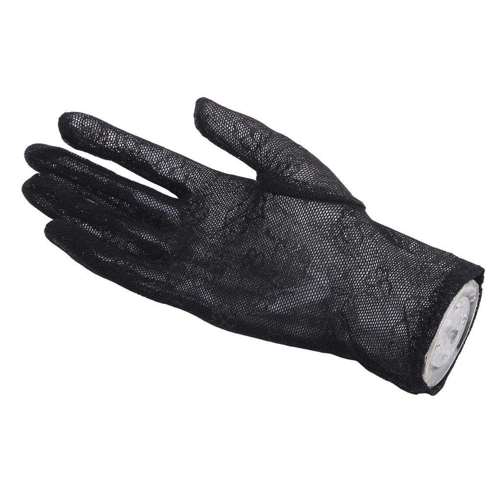 Женские перчатки для защиты рук на открытом воздухе, жаккардовые велосипедные солнцезащитные кремы, короткие кружевные варежки