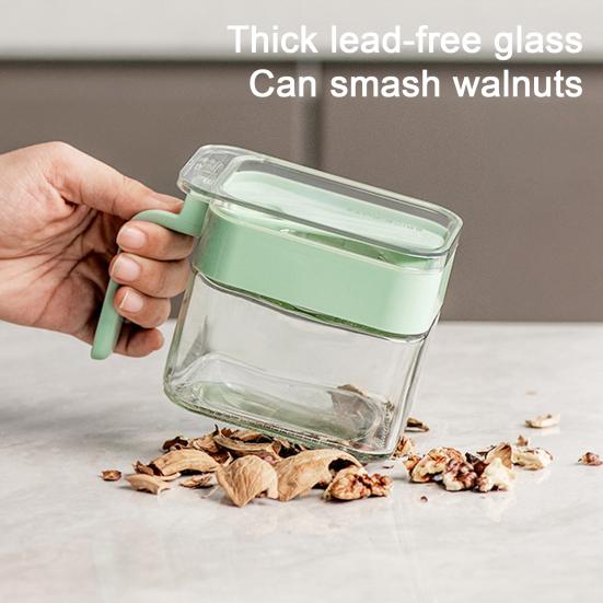 Коробка для приправ с ручкой ложки, пылезащитная крышка, прозрачная многофункциональная столешница, приправа для специй, соль, сахар, стеклянная банка для хранения, контейнер, кухонные принадлежности