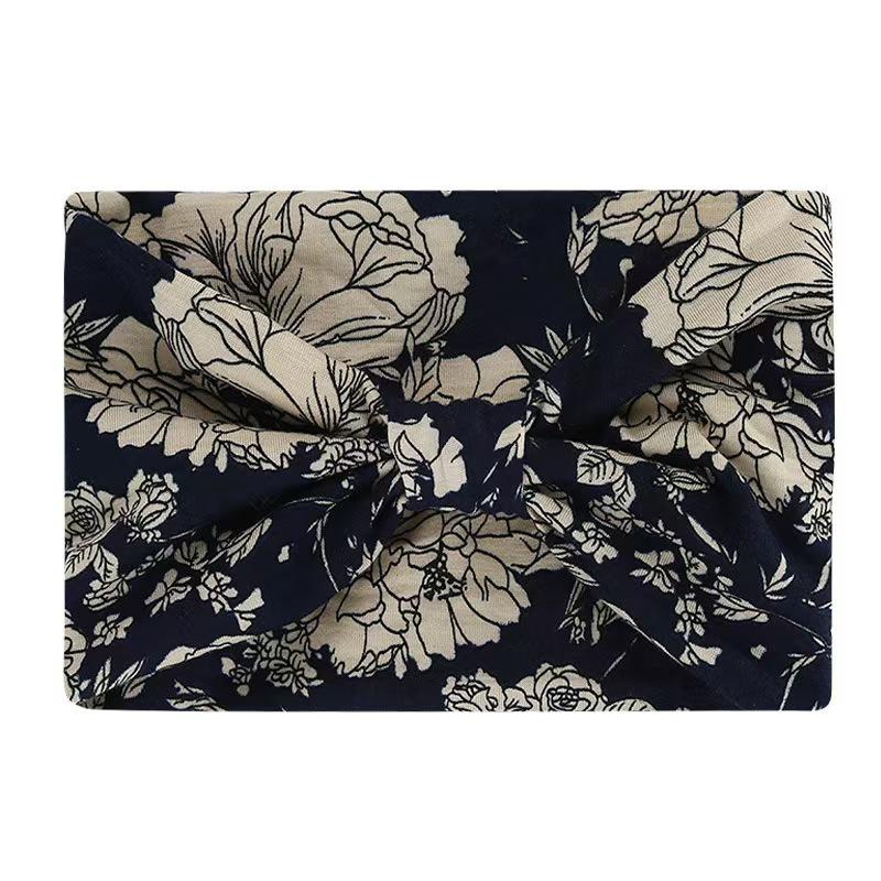 Женская богемная повязка для йоги с узором «кешью» - Впитывающая пот, эластичный хлопковый аксессуар для волос