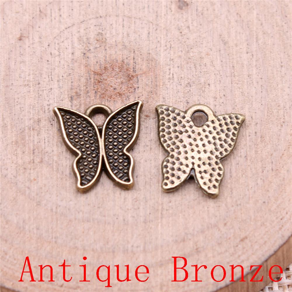 Butterfly Shaped Charms Pendant For Bracelet Necklace Jewelry Making Craft Findings