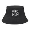Панама с принтом "DOG MOM", Белая с собачьей лапой, Мужская кепка, Простая, Модная, Рыбацкая шляпа