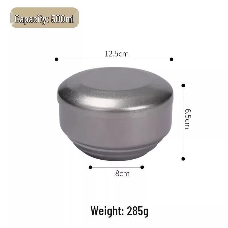 ZISIZ Винтажная антиожоговая рисовая миска из нержавеющей стали 304 с крышкой