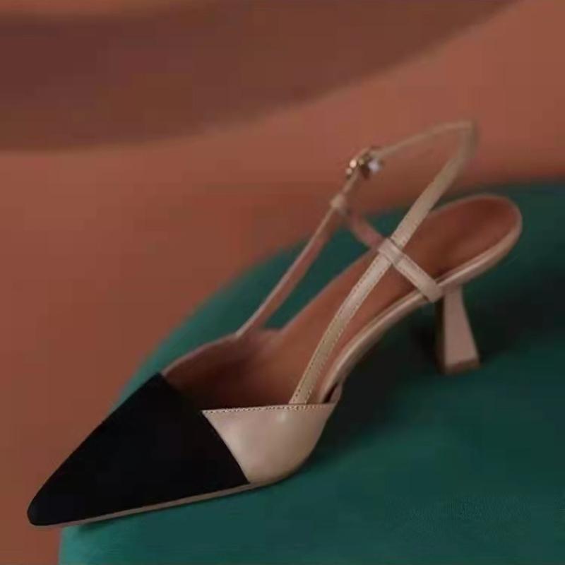 Модная обувь для женщин 2024 года, брендовые туфли с острым носком, женские туфли на высоком каблуке, летние модные туфли-лодочки, туфли без застежек на неглубоком каблуке, женские босоножки для вечеринок