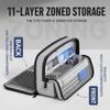 Large capacity Pen Bag Standing Type Stationery Pouch Portable Stationery Organizer  Students Gift