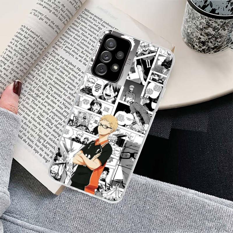 Haikyuu Kei Tsukishima Phone Case For Samsung Galaxy S10 S21 S22 Plus Ultra A91 A51 A21S A12 Transparent Phone Cover