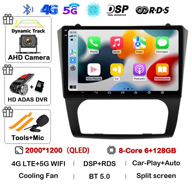 Android 14 Carplay+Auto WIFI+4G BT автомобильное радио стерео для Nissan Altima Teana 2008 2009 2010 2011 2012 мультимедийный видеоплеер GPS