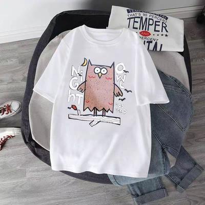 Летняя женская футболка с коротким рукавом в уличном стиле хип-хоп Five Футболка Ins Summer