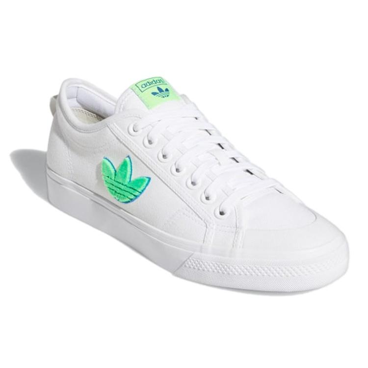 adidas Nizza Trefoil 'White Signal Green' Men's FX8354