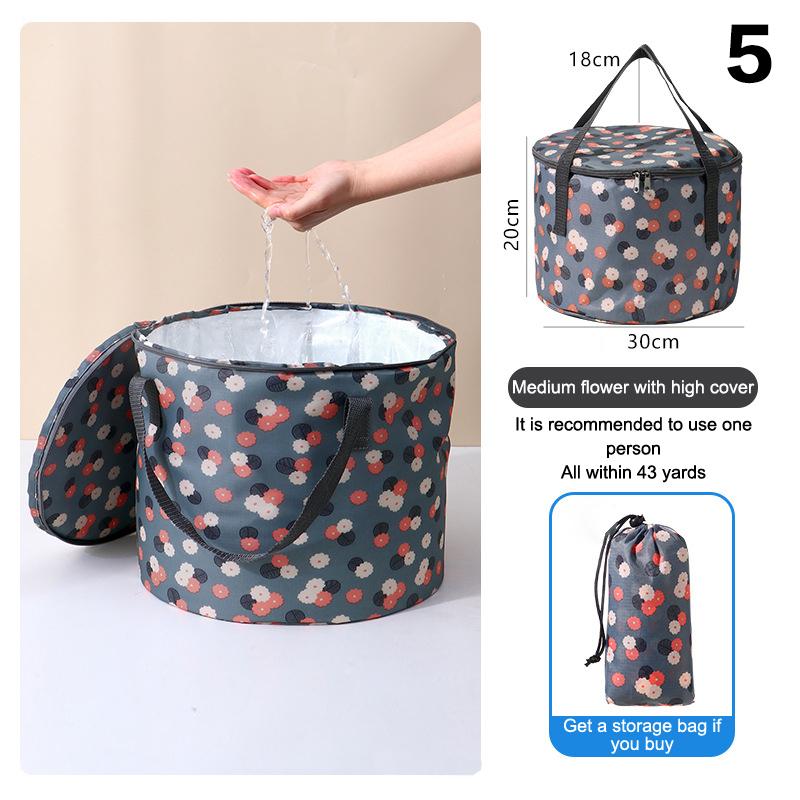 Складная ванна для ног, портативная сумка для ванны, умывальник, ведро для воды, большая вместимость, ванна для ног, спа-массаж, стиральная ванна для путешествий на открытом воздухе