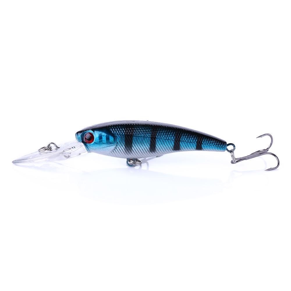 HENGJIA 1pc Minnow Fishing Lure Wobbler Bass Trout Pike Bait Bionic Hard Lure Fishing Tackle