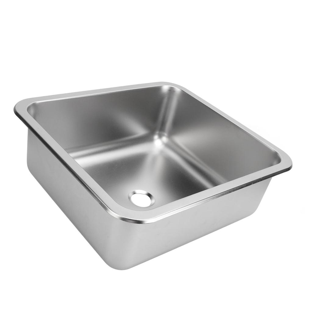 RV Sink 304 Stainless Steel Versatile Large Capacity Rectangular Kitchen Wash Sink for Caravan Motorhome Boat Camper