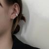 ANENJERY Серьги-кольца с нерегулярной текстурой для женщин, французские креативные золотые, серебряные серьги, ювелирные изделия, оптовая продажа