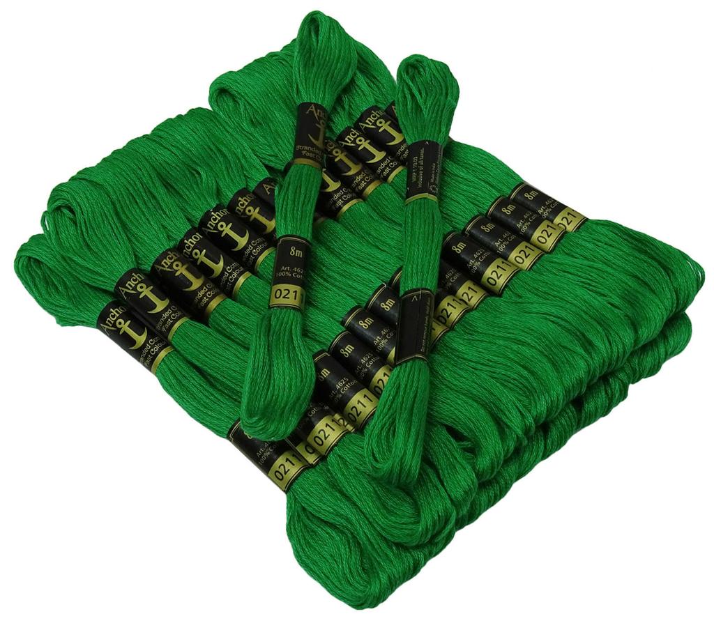 IBA Indianbeautifulart вышивка крестиком ручная вышивка нитью многожильный хлопок ремесло швейная мулине 25 мотков-изумруд