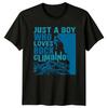 Just A Boy Who Loves Unisexs TShirt Rock Climbing Gift For Him