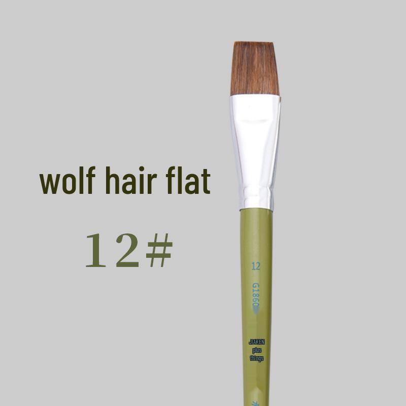 Специальный набор кистей для студентов художественных вузов Gaken: Масло из волчьей шерсти, Гуашь, Акварель, Кисти для акриловой краски