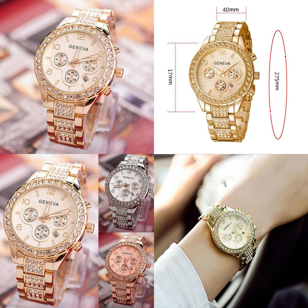 Элегантные новые женские аналоговые наручные часы из нержавеющей стали с кристаллами кварца, 2019 год, с вневременной привлекательностью