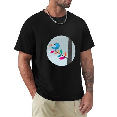 Blue Bird Tshirt Plus Size Everyday Tee Shirt