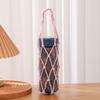 Foldable Bottle Mugs Storage Bag Woven Net Portable Cups Holder Coffee Cup Mesh Bag  Beach