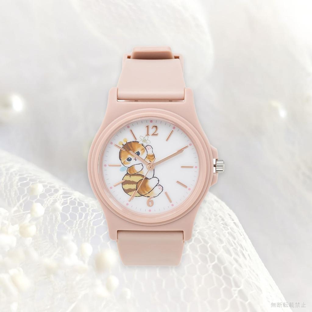 Часы Mofusand Hachi с розовым уретановым ремешком [Fieldwork] MSD001-2 женские