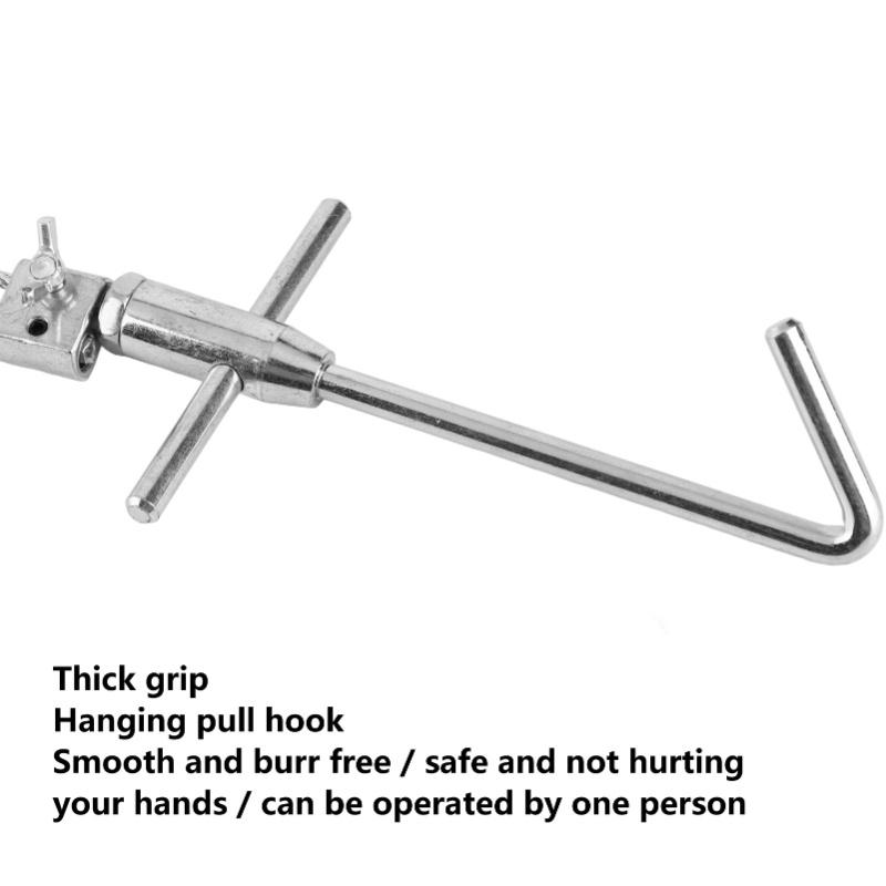 Держатель для свиней Регулируемый Нержавеющий Стальной Шест-Ловец Свиней Ловушка Лассо Фермерское Оборудование для Животноводства