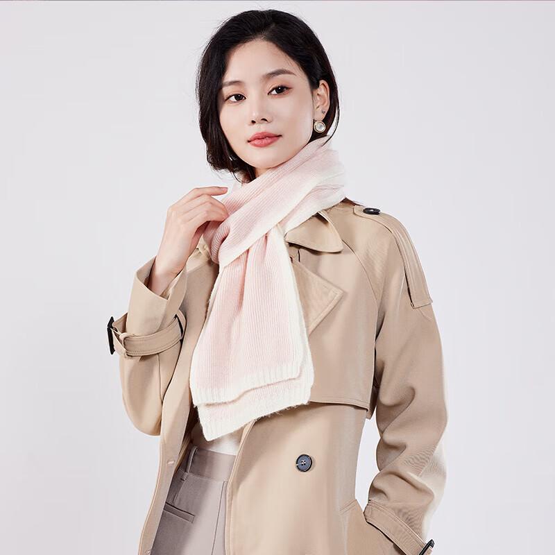 Haoman Textiles Knitted Wool-Cashmere Blend Scarf