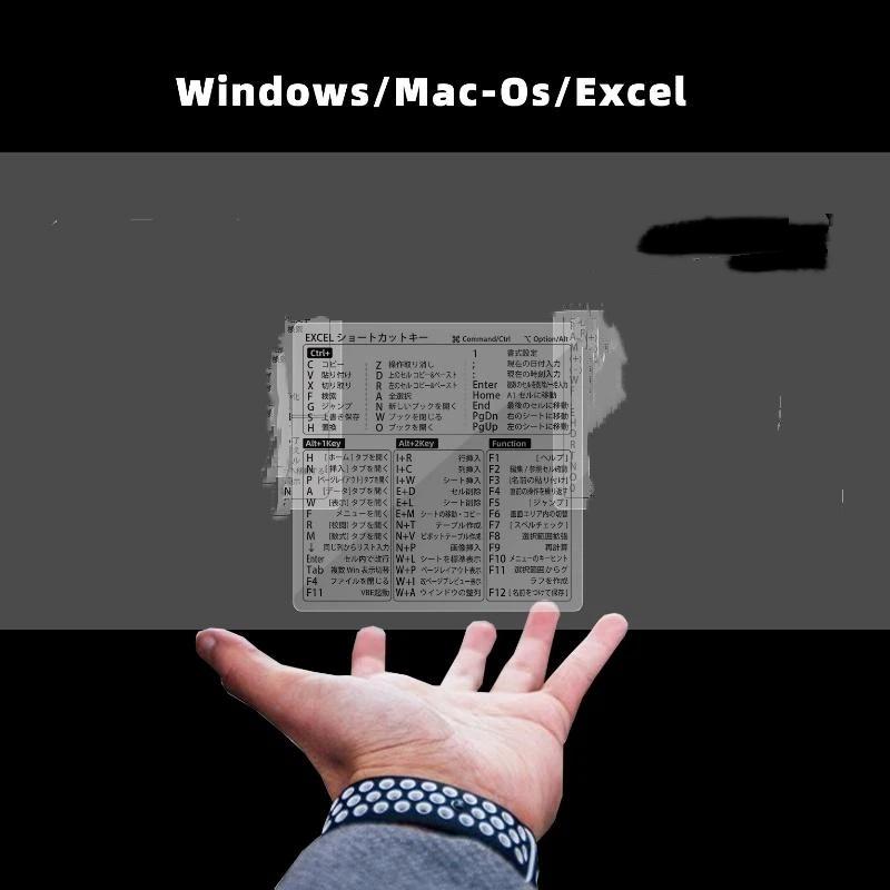 Японский язык Краткая шпаргалка Наклейки Для Windows Excel Ежедневная офисная работа