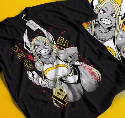 Футболка Герой-Кролик Мирко Руми Усагияма Мирко Bnha Моя Геройская Академия Подарок Футболка